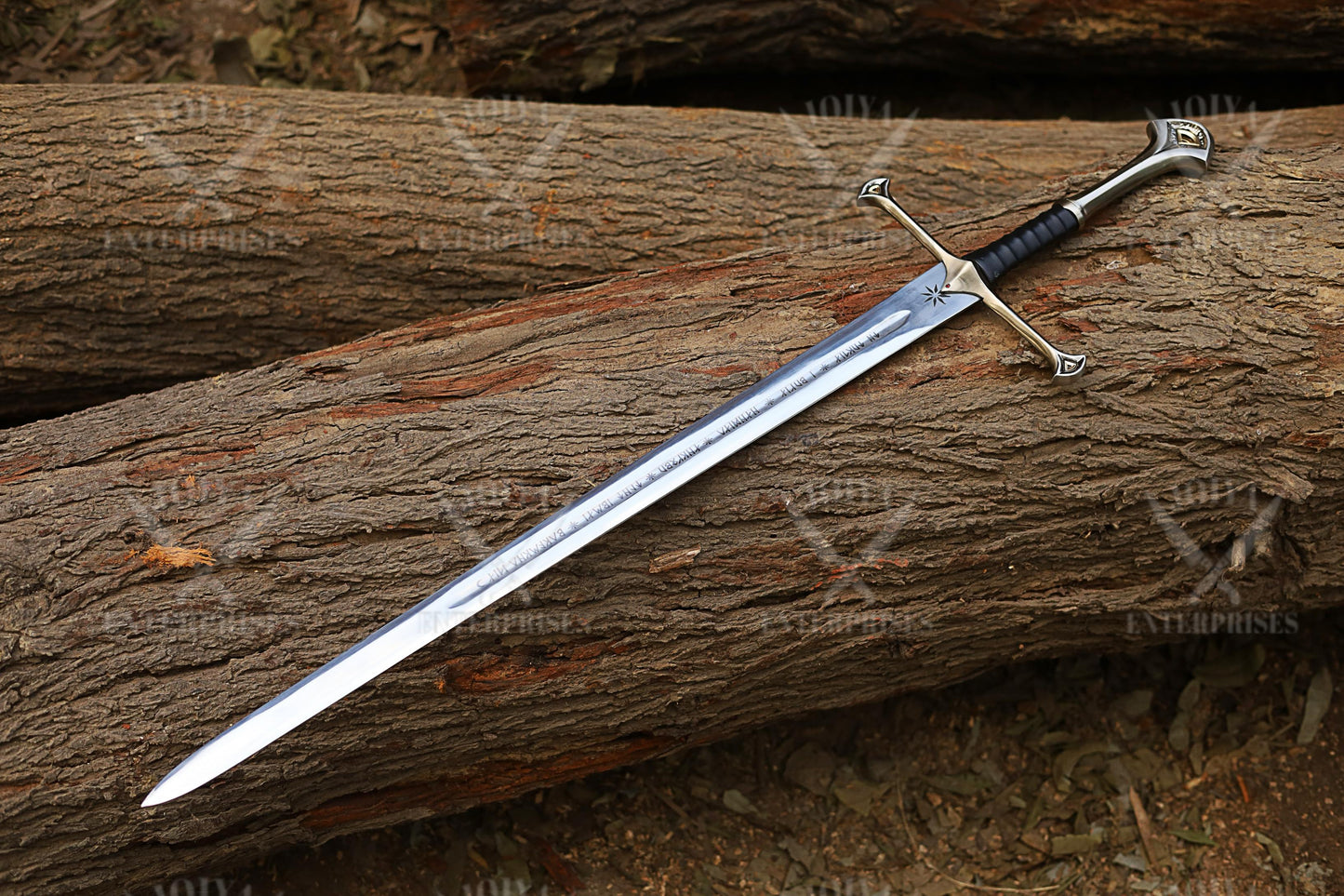 Custom hand Forged DAMASCUS Steel Viking Sword, Personalize Viking Master Sword