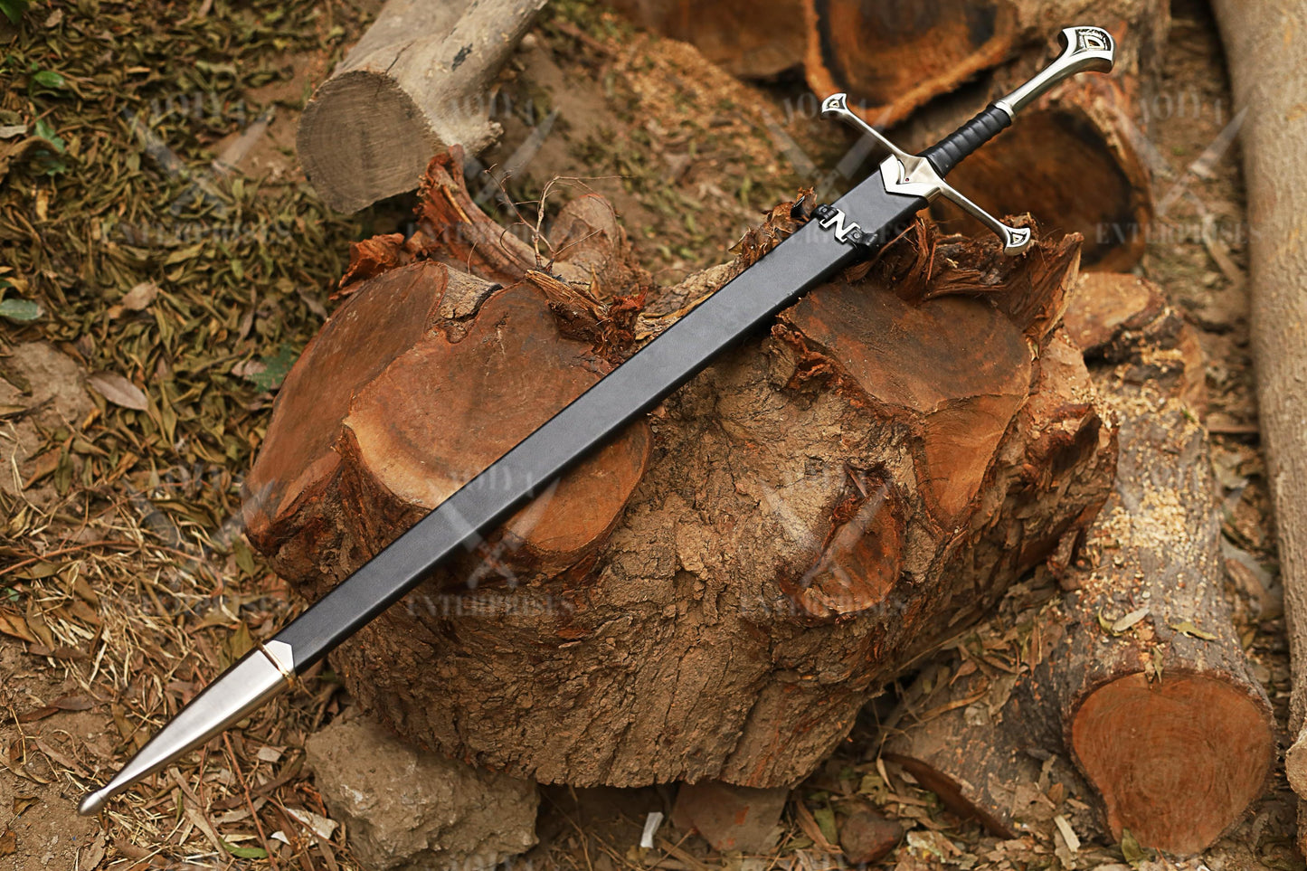 Custom hand Forged DAMASCUS Steel Viking Sword, Personalize Viking Master Sword