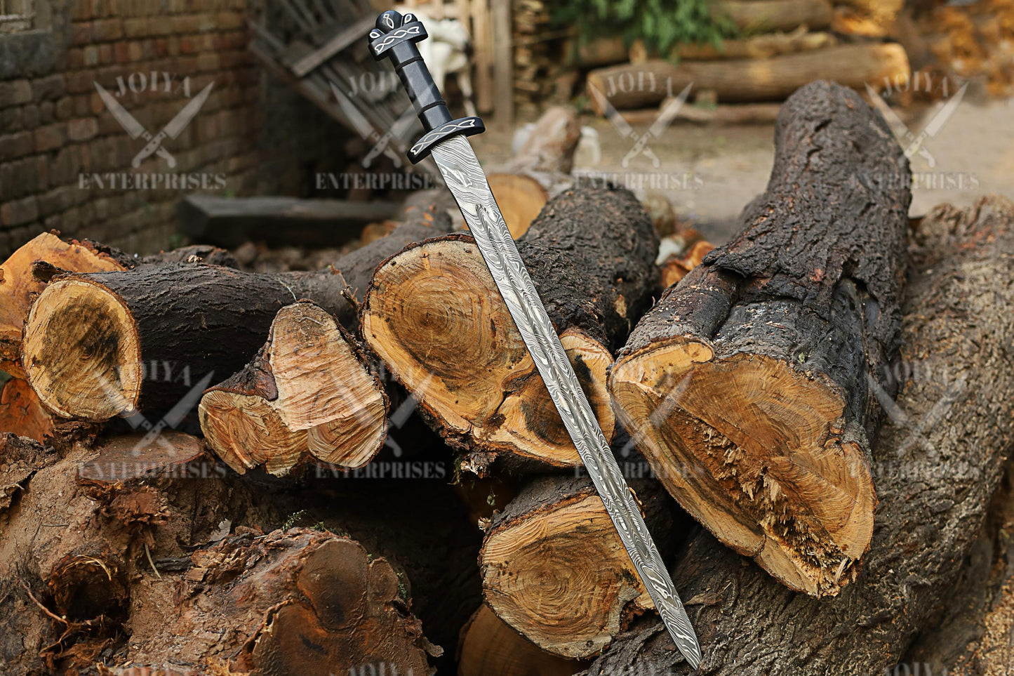 Custom hand Forged DAMASCUS Steel Viking Sword, Personalize Viking Master Sword